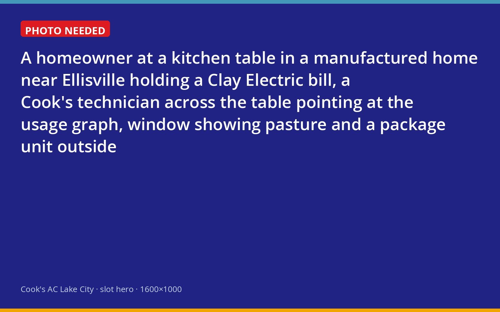 Technician reviewing a Clay Electric bill with a homeowner at an Ellisville kitchen table