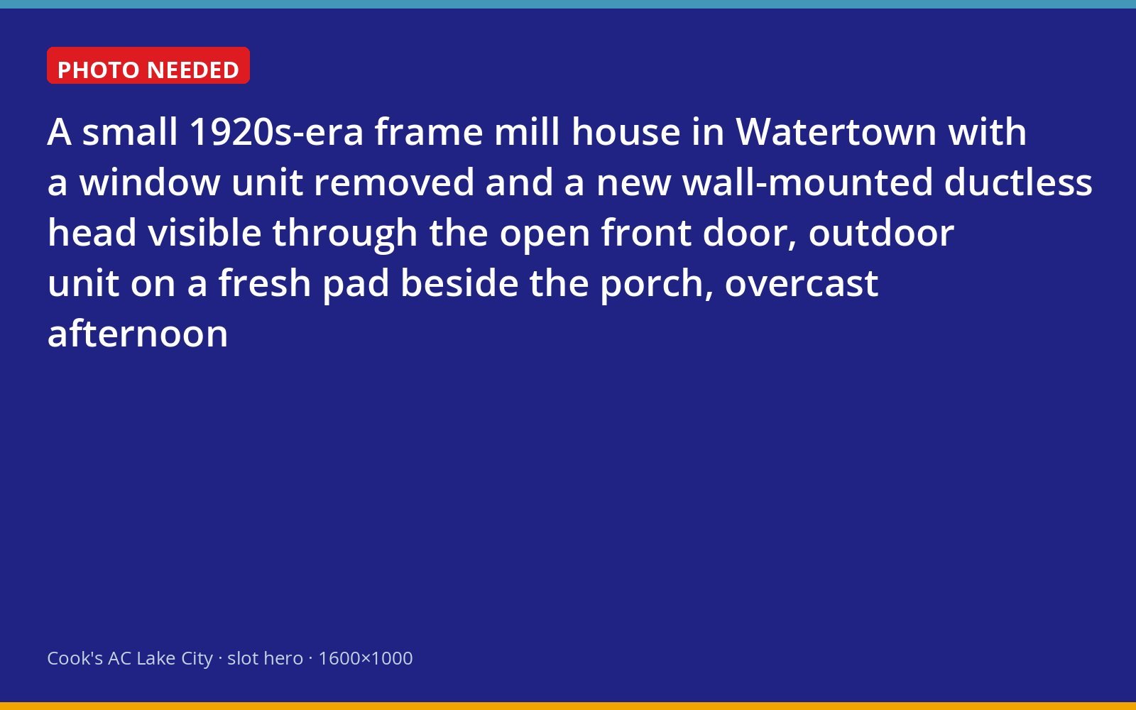Ductless mini-split installed in a historic frame mill house in Watertown