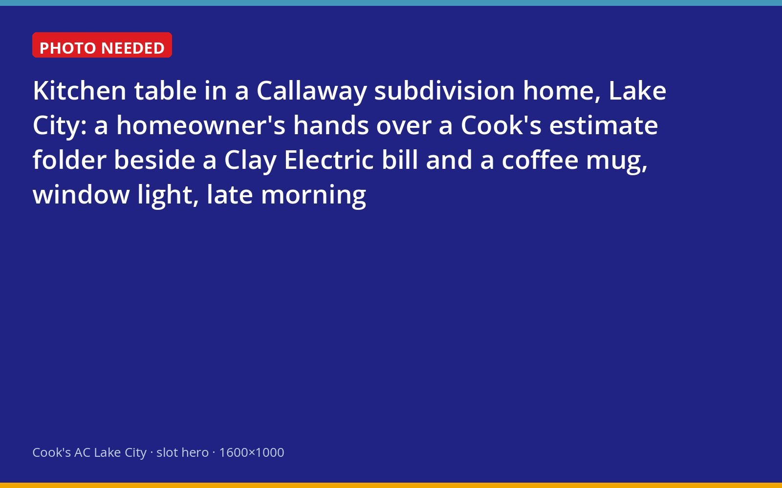 Homeowner reviewing a Cook's estimate and an electric bill at a kitchen table in Lake City