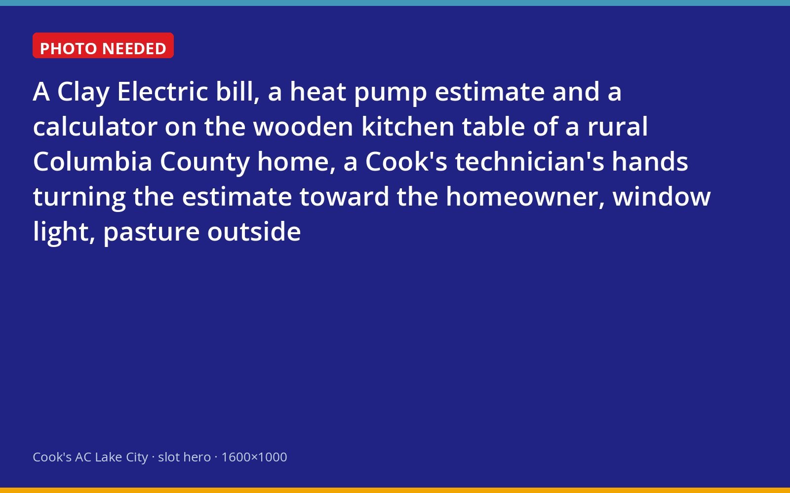 Reviewing a Clay Electric bill and heat pump estimate at a Columbia County kitchen table