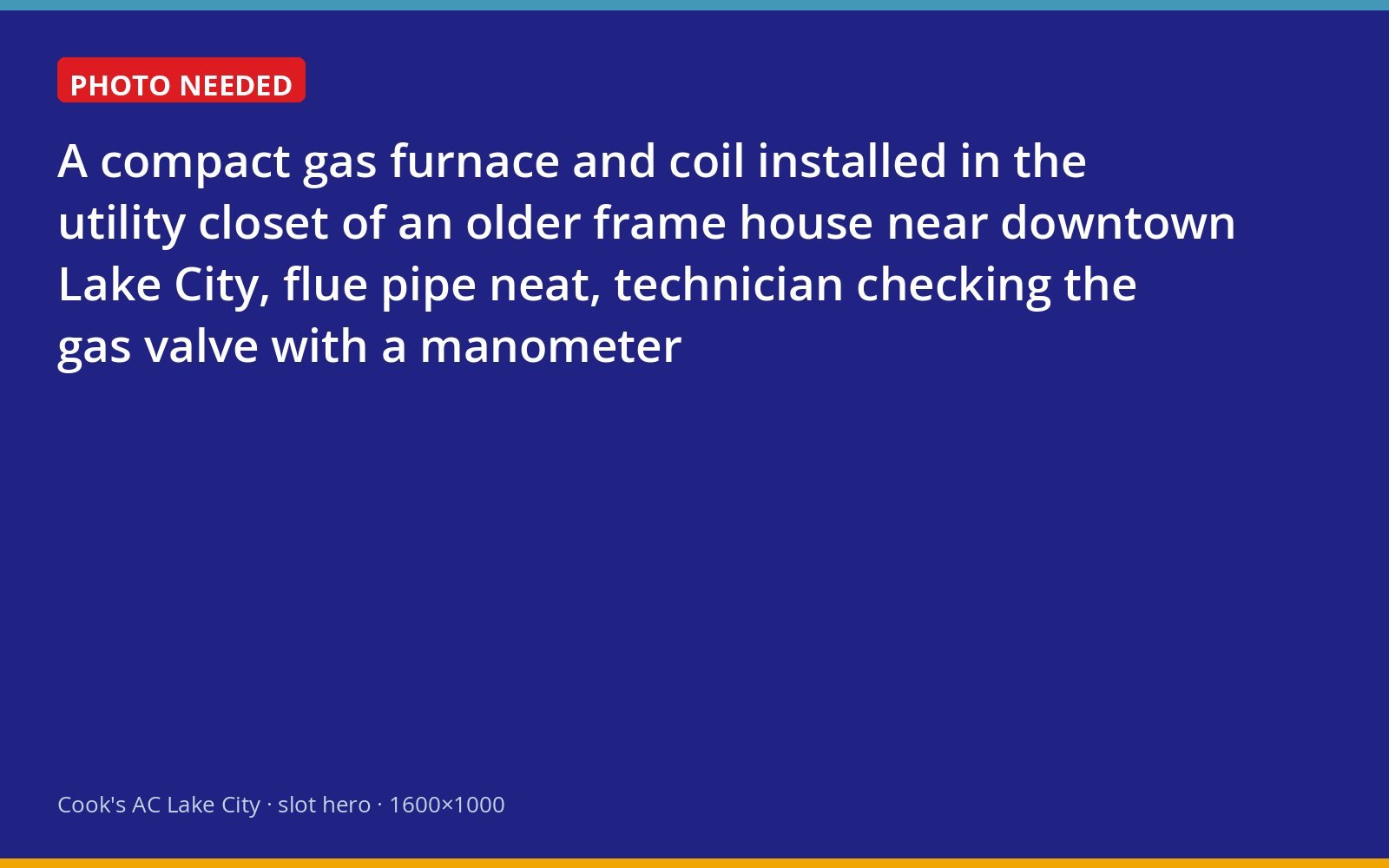 Technician testing gas pressure on a furnace installed in a downtown Lake City utility closet